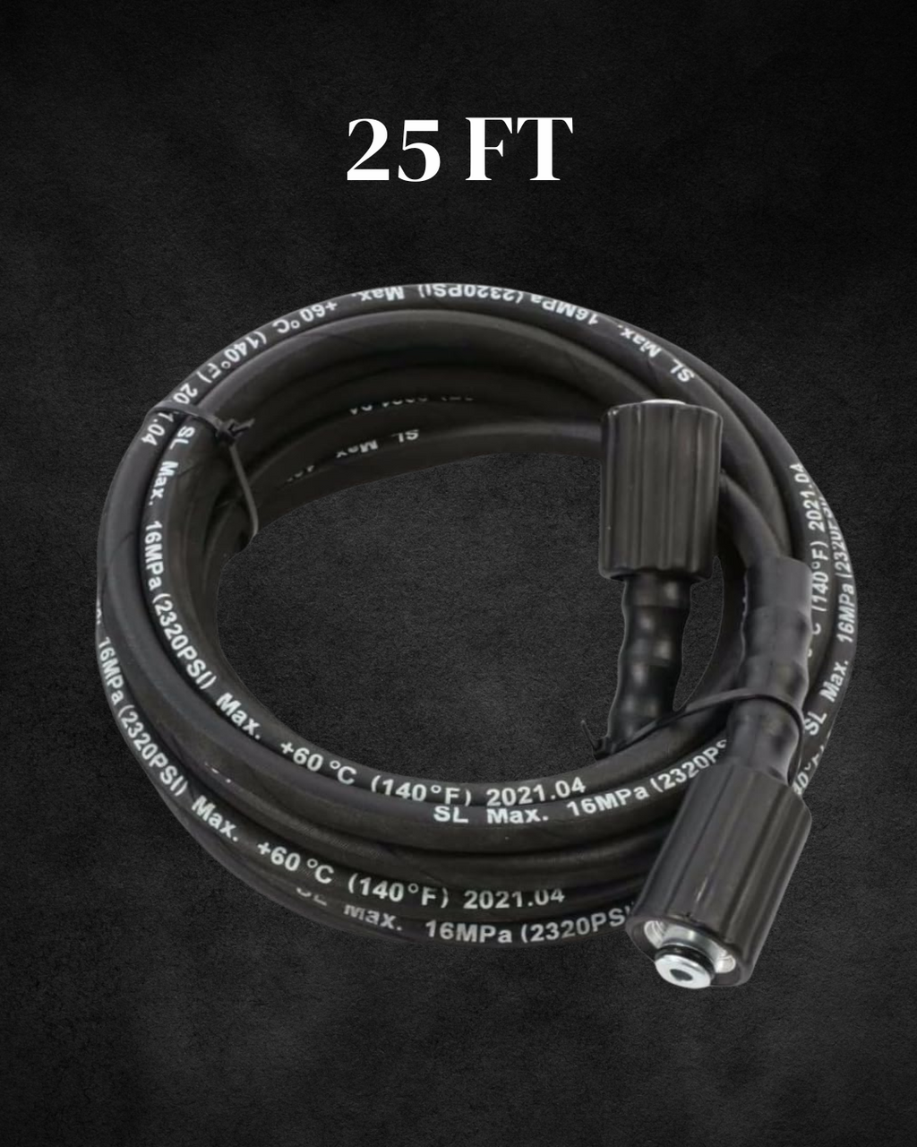 Steel Braided Pressure Hose M22-14mm 25FT