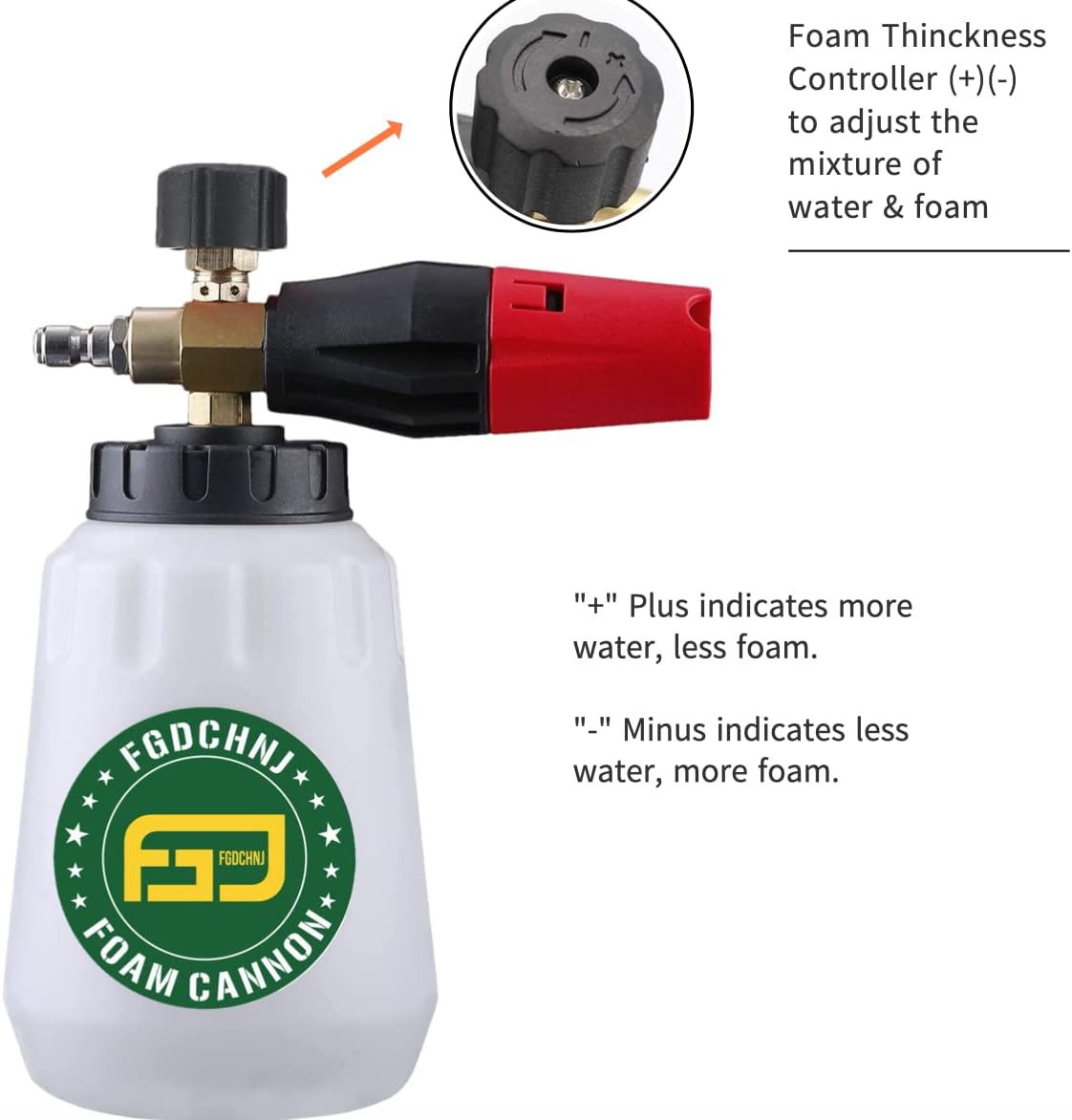 Heavy Duty Foam Cannon Type 3 plus 5 Nozzle Tips Pack