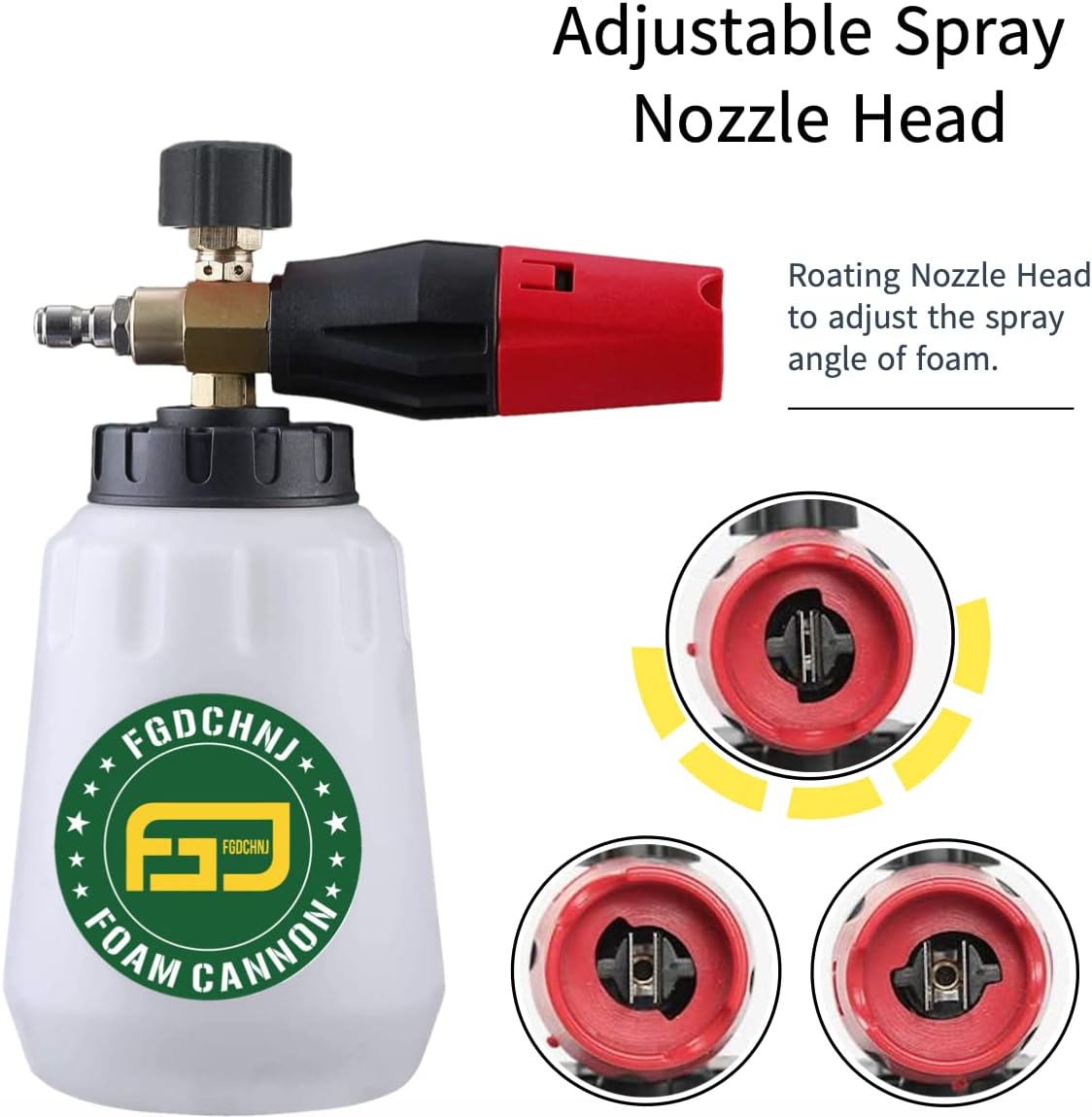 Heavy Duty Foam Cannon Type 3 plus 5 Nozzle Tips Pack