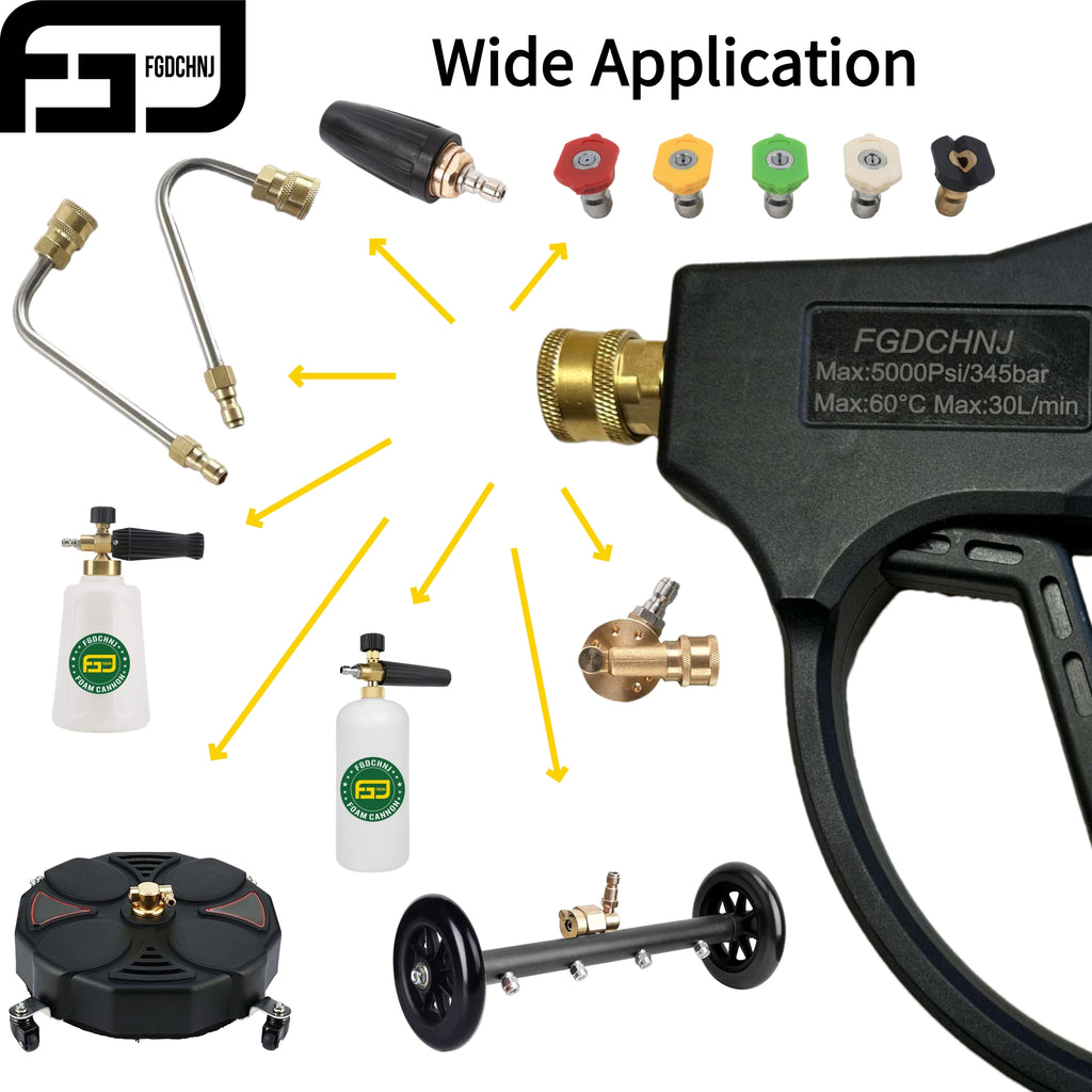 FGDCHNJ 5000 PSI High Pressure Spray Gun – 8 GPM
