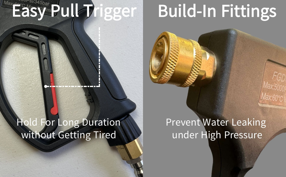 FGDCHNJ 5000 PSI High Pressure Spray Gun – 8 GPM