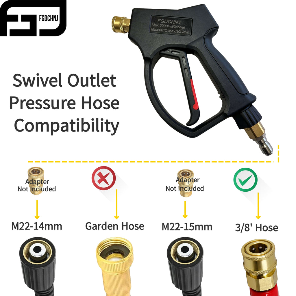 FGDCHNJ PowerWash Pro – 5000PSI Gun with 40” Extension