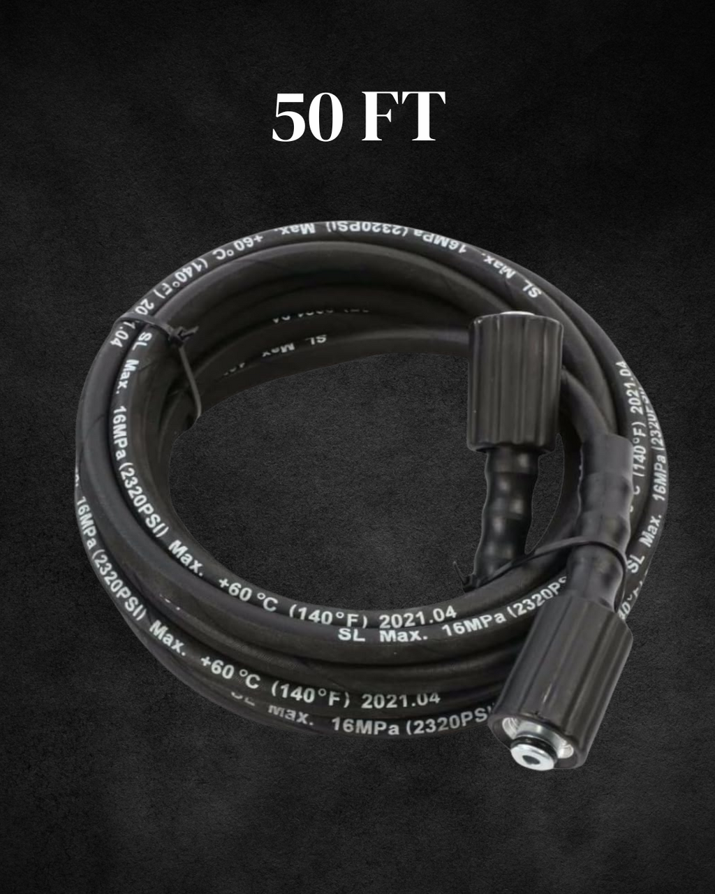 Steel Braided Pressure Hose M22-15mm 50FT